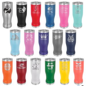 (Color) - 14 oz. Polar Camel Pilsner with Clear Lid