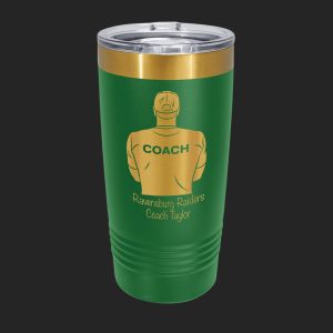 Polar Camel 20 oz. Gold ION-Plated Ringneck Tumbler with Slider Lid