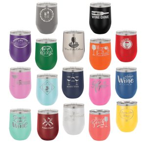 Polar Camel 12 oz. (Color) Vacuum Insulated Stemless Wine Tumbler with Lid