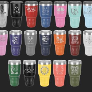 Polar Camel 30 oz. (Color) Vacuum Insulated Ringneck Tumbler with Clear Lid