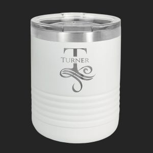 Polar Camel 10 oz. White Vacuum Insulated Ringneck Tumbler with Clear Lid